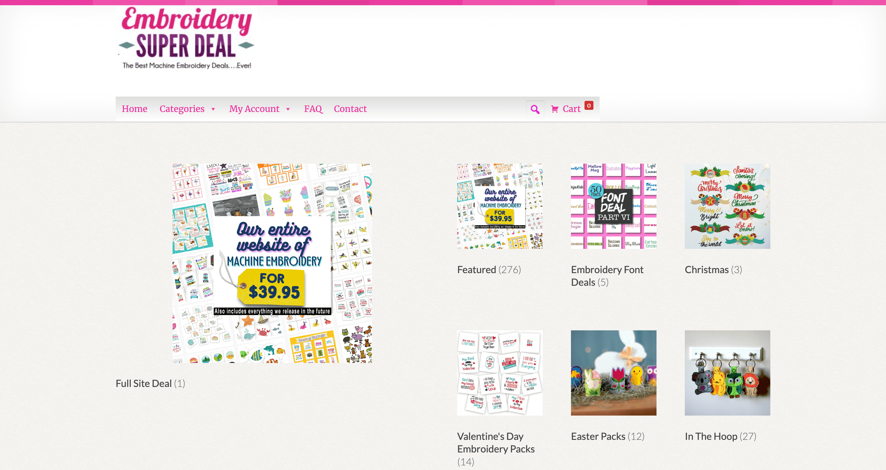 Embroidery Super Deal Homepage