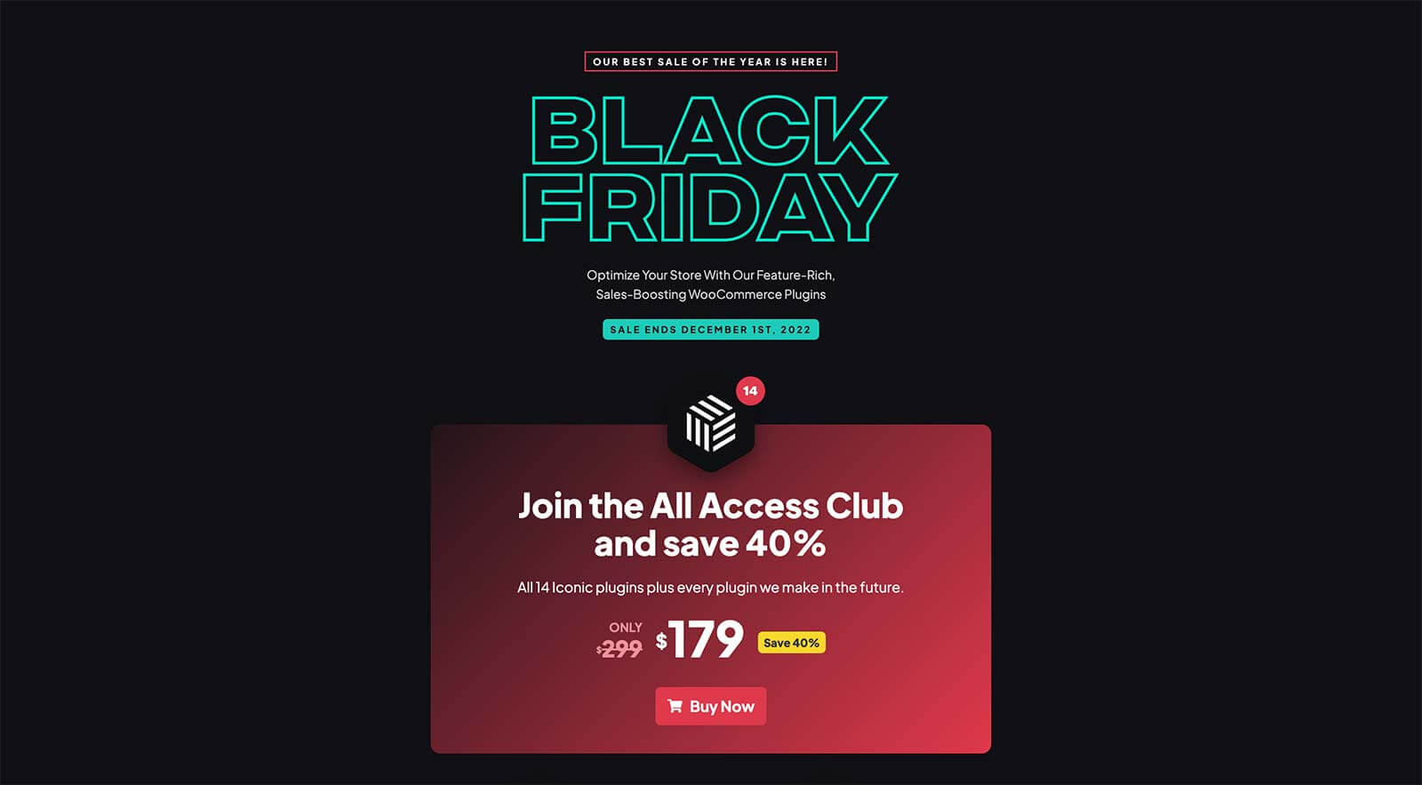 IconicWP Black Friday Sale Landing Page