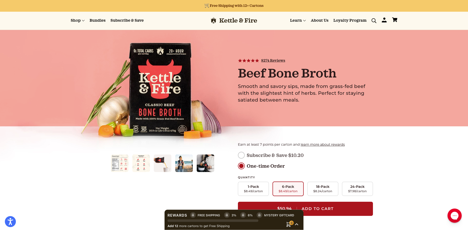 Kettle & Fire Single Product Page