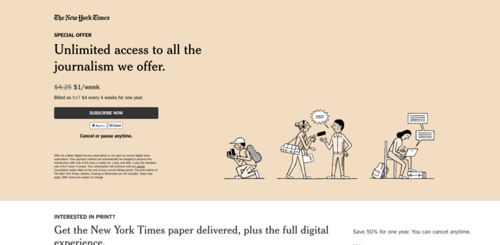 The New York Times Discount