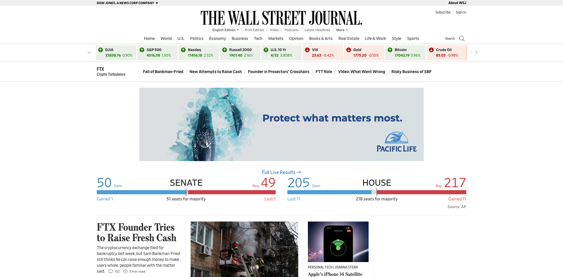 The Wall Street Journal Homepage