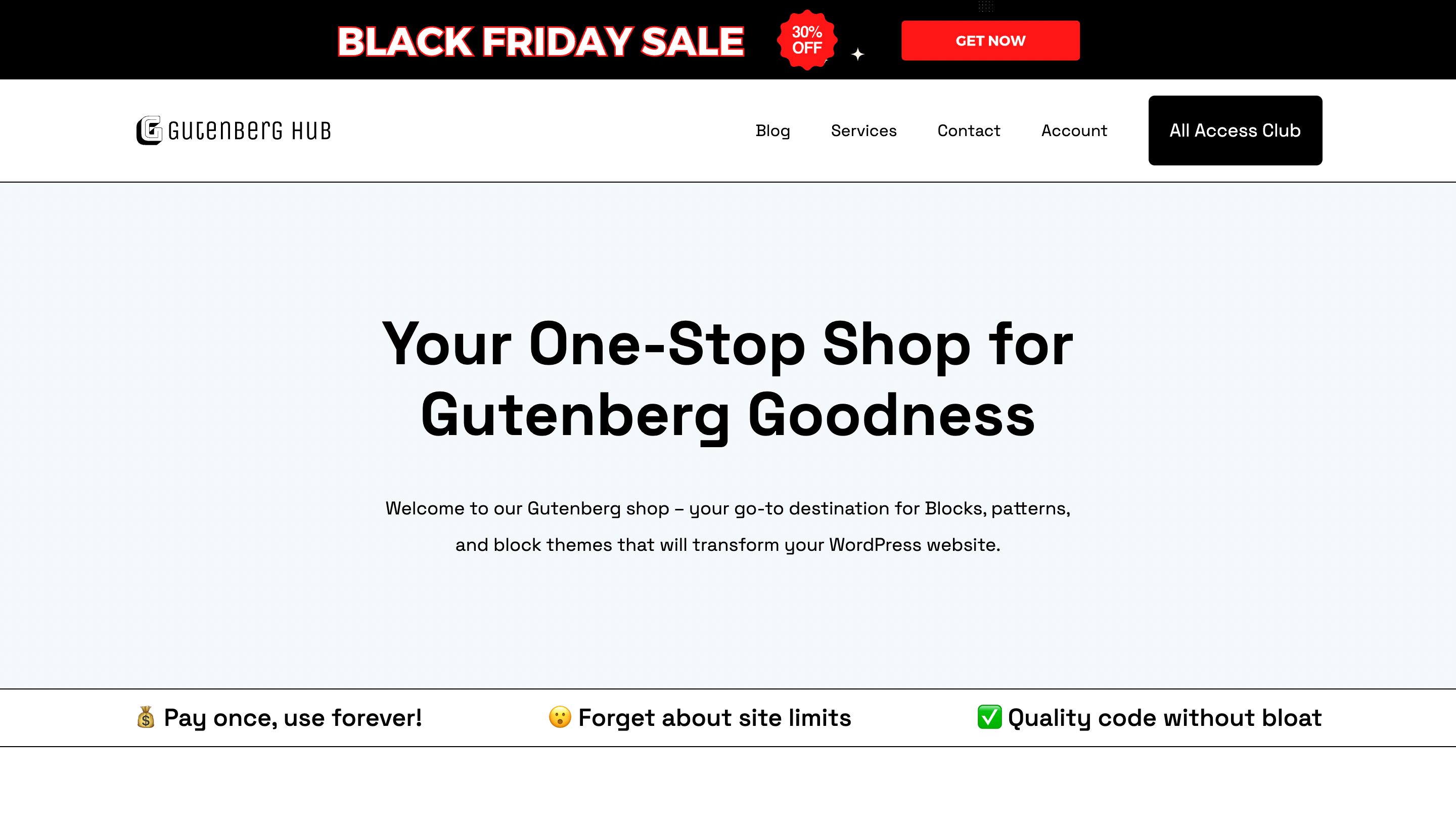 Gutenberg Hub Home Page