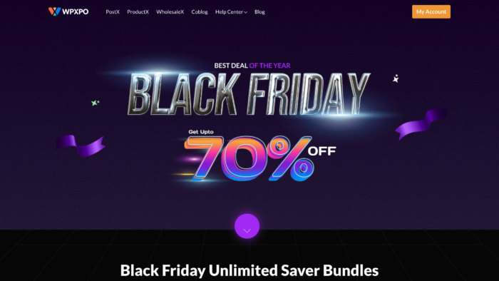 WPXPO Black Friday Sale Banner