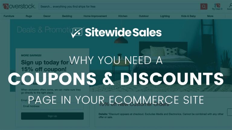Why you need a Coupons and Discounts page in your ecommerce site